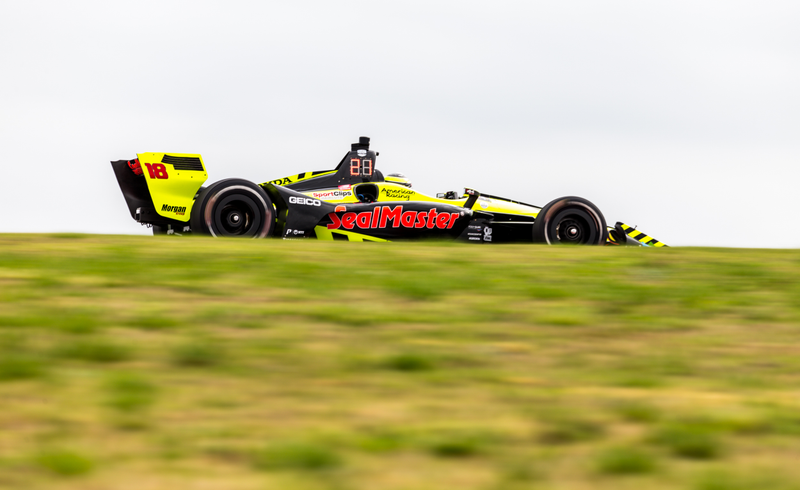 Illustration for article titled Here's All the Action From IndyCar Practice At COTA